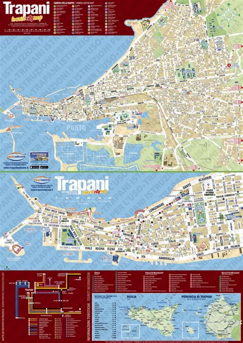 Trapani tourist attractions map - Ontheworldmap.com