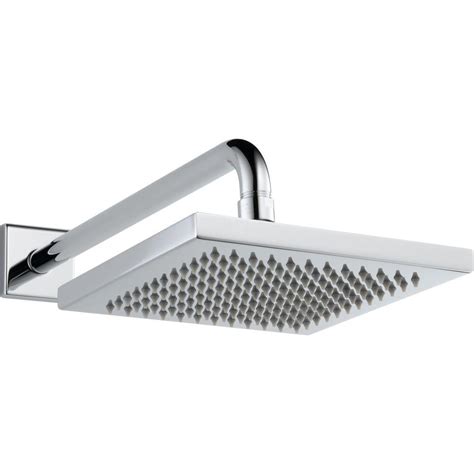 Delta 1-Spray 8 in. Square Showerhead in Chrome-57740 - The Home Depot