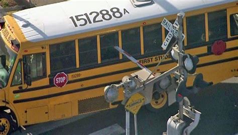 Railroad crossing arm impales school bus in California wave3news | WAVE ...