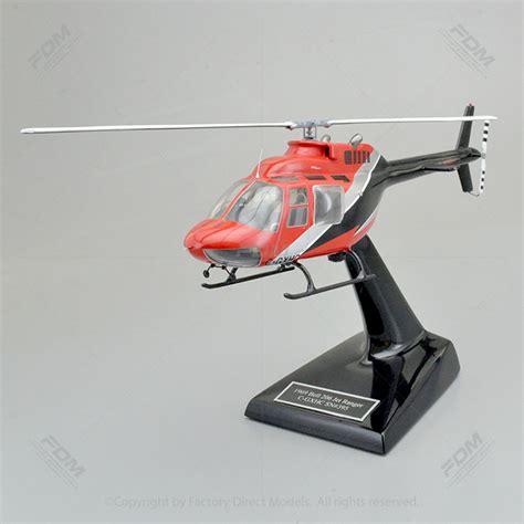 Bell 206B Jet Ranger Model Helicopter with a Detailed Interior | Factory Direct Models