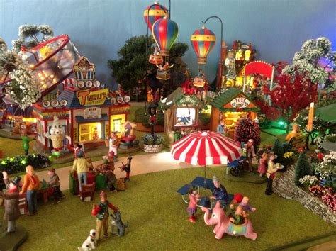 Nights scenes from my miniature Lemax "Village Carnival in the Park ...