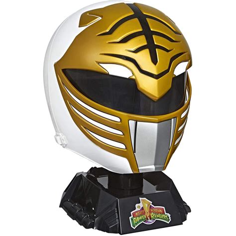 Power Rangers Lightning Collection Premium White Ranger Helmet Prop Replica - Walmart.com ...