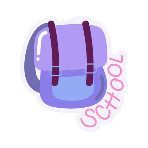 school backpack cartoon 10421334 Vector Art at Vecteezy