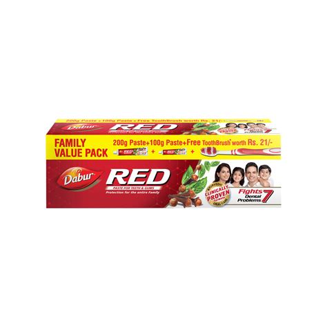 Dabur Red Toothpaste - Pack of 2 Price - Buy Online at ₹135 in India