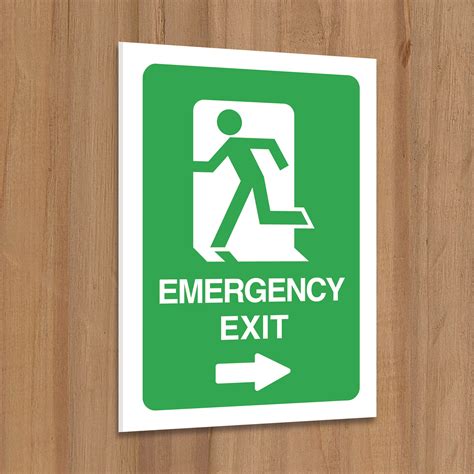 Printable Emergency Exit Sign