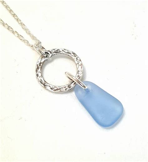 Blue Sea Glass Necklace – Surfside Sea Glass Jewelry