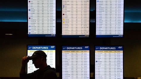 CLT airport, NC flight delays, cancellations due to storms | Rock Hill ...