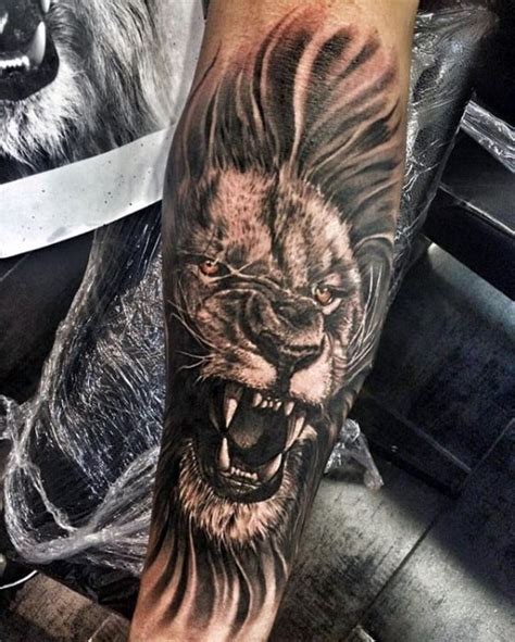 40 Lion Forearm Tattoos For Men - Manly Ink Ideas