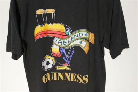 Vintage Official Guinness Soccer Shirt Medium Ireland World Cup ...