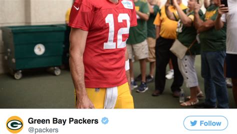 PIC: Aaron Rodgers Showed Up To Packers Practice Rocking The Greatest Mustache Ever