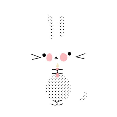 bunny candle Sticker by conillo