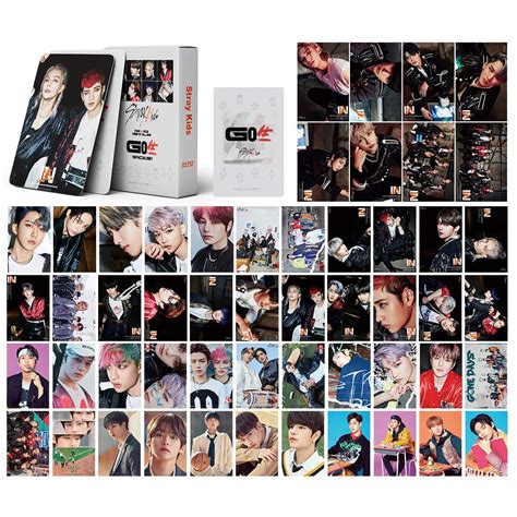 Buy Goodern 54 PCS Kpop Stray Kids Lomo Cards Stray Kids Photocards Go Live New Album Photocard ...