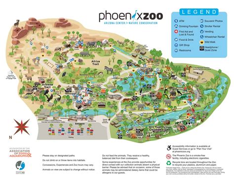 Zoo Map - Phoenix Zoo