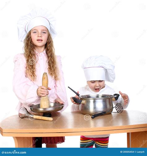 Cooks stock photo. Image of caucasian, child, looking - 20505454