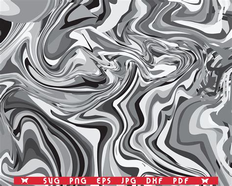 SVG Gray Swirl Waves, Seamless Pattern digital clipart By ...