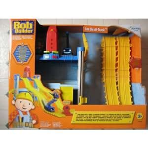 Amazon.com: Bob the Builder Die Cast Lofty, Scrambler with Bob Race to Work Take Along Playset ...