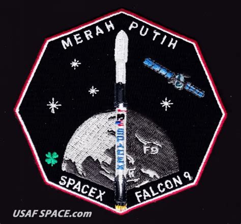 AUTHENTIC MERAH PUTIH - SPACEX FALCON 9 F9 Launch SATELLITE Mission PATCH $11.95 - PicClick