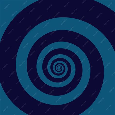 Premium Vector | Hypnotic spiral square background blue wallpaper with optical illusion vintage ...