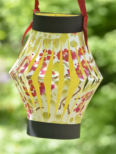 paper lantern made with child's artwork | How to make lanterns, Kids lantern, Diy lanterns