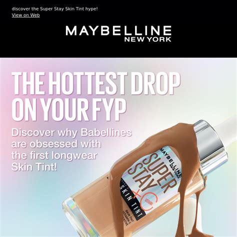 this just in: our skin tint is 🔥 - Maybelline