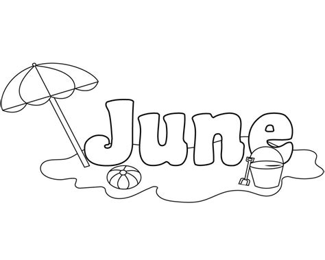 Free Printable June Coloring Pages | Summer coloring pages, Printable ...