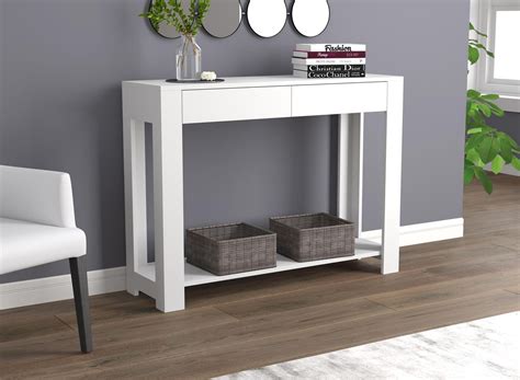 Safdie & Co. Console Table 40" White With 2 Drawers | Walmart Canada