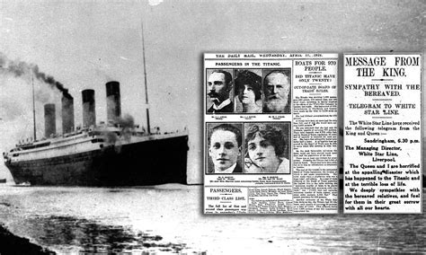 Daily Mail archives reveal how Britain learned of the Titanic disaster ...