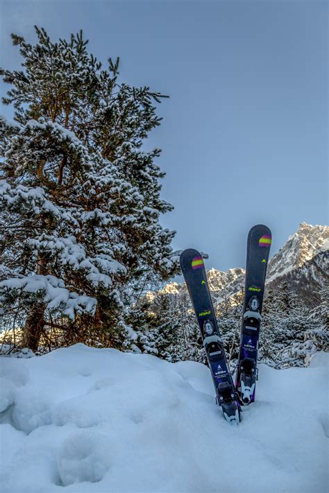 Ski Equipments On Snow Free Stock Photo - Public Domain Pictures