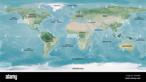 World map of the flat earth hi-res stock photography and images - Alamy