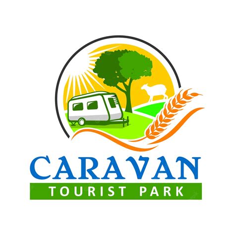 Premium Vector | Caravan park logo template