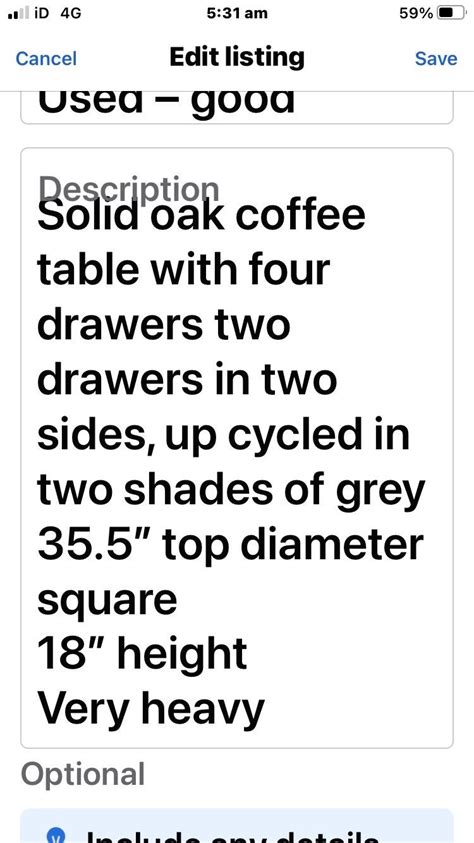 Solid oak coffee table in BL2 Bolton für 120,00 £ zum Verkauf | Shpock DE