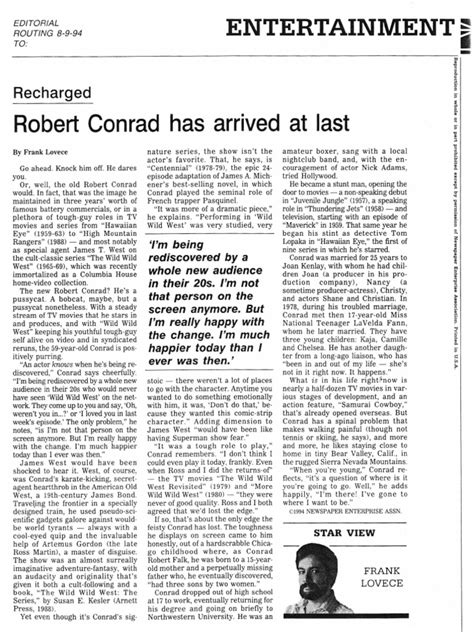 Robert Conrad Interview | PDF | Entertainment | Leisure