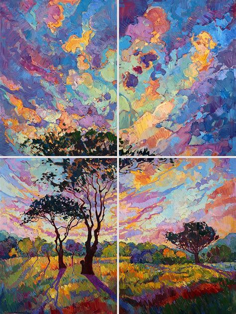 Gorgeous Open-Impressionism Paintings of Colorful Landscapes by Erin Hanson