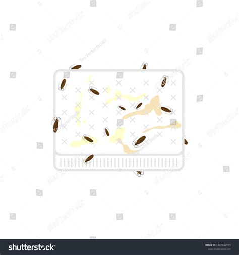 Dirty Mattress Bed Bugs Vector Illustration Stock Vector (Royalty Free ...