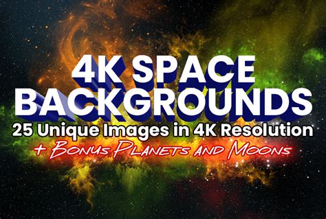 4K Space Backgrounds - Game Backgrounds