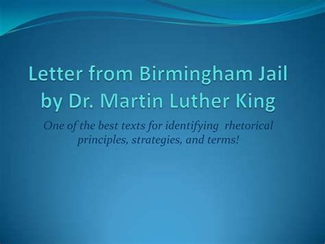 Letter from birmingham jail 1 | PPT | Free Download