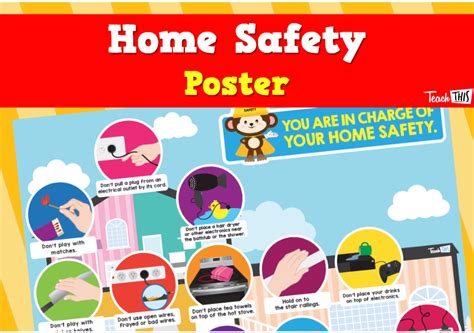 Home Safety Poster :: Teacher Resources and Classroom Games | Safety ...