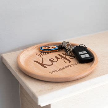 Personalised Wooden Key Tray By Mirrorin