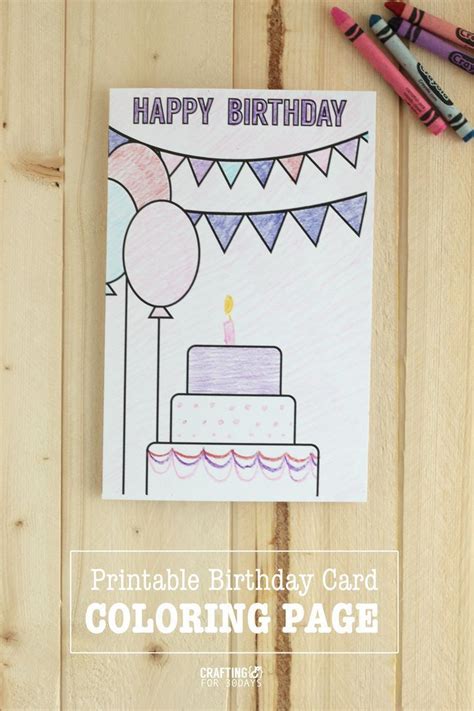 Birthday Coloring Pages | Birthday card printable, Grandma birthday card, Birthday card drawing