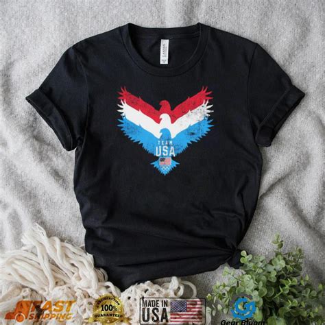 Team USA flag Eagle logo retro shirt - Gearbloom