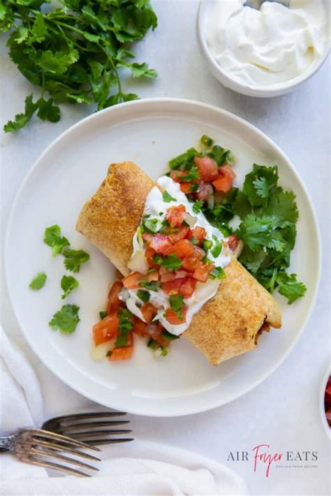 Air Fryer Chicken Chimichangas