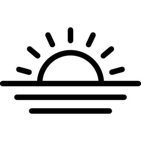 Sunrise Detailed Rounded Lineal icon