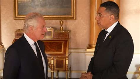 Jamaica’s Prime Minister Andrew Holness meets with King Charles III ...