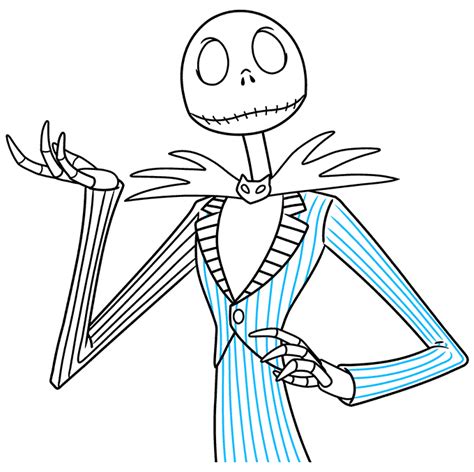 How to Draw Jack Skellington from the Nightmare before Christmas in a Few Easy Steps