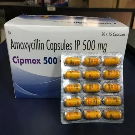 Cipmox Amoxicillin 500mg Capsules, Manufacturer: Cipla Ltd, 15 Caspules at ₹ 108.17/strip in Surat