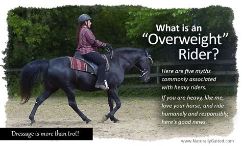 What is an Overweight Rider? | Naturally Gaited Horse