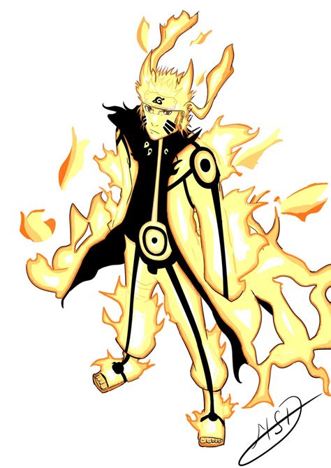 Naruto Kyuubi Mode Fan Art by 3-arrows on DeviantArt