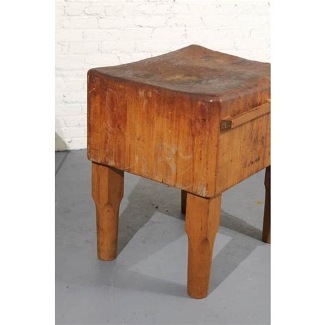 American Antique Butcher Block Table | Chairish