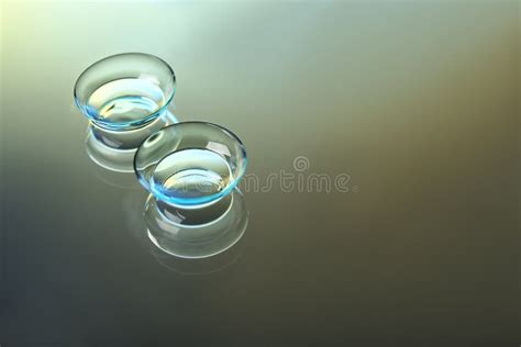 Contact Lenses on Background Stock Image - Image of eyestrain ...