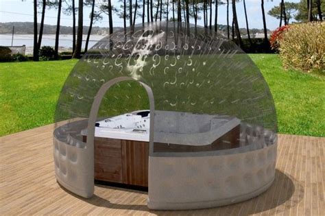 This Inflatable Hot Tub Solar Dome Will Keep Your Heating Bill Down Through The Winter | Hot tub ...